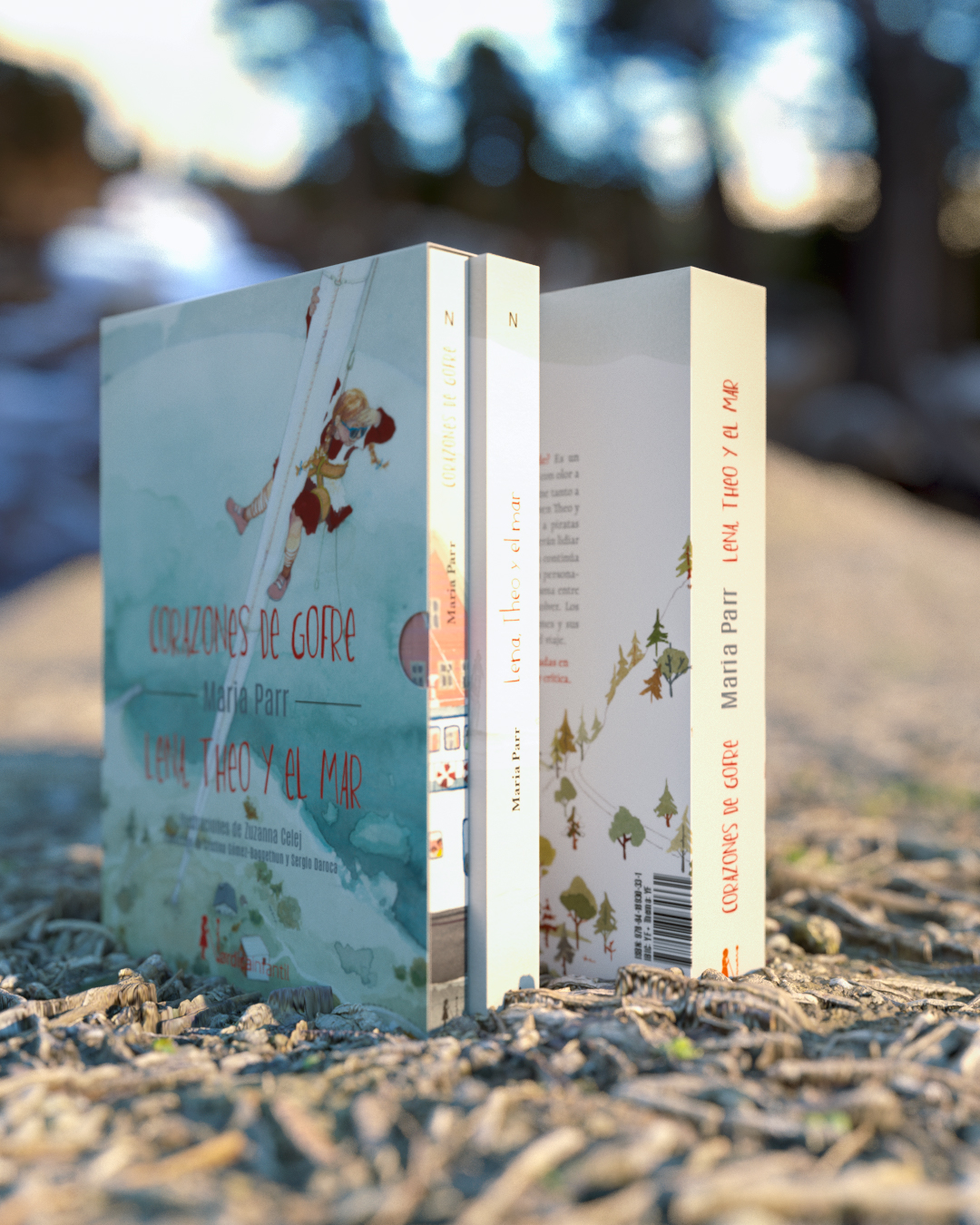 Estuche Corazones de gofre / Lena, Theo y el mar - Imagen 4