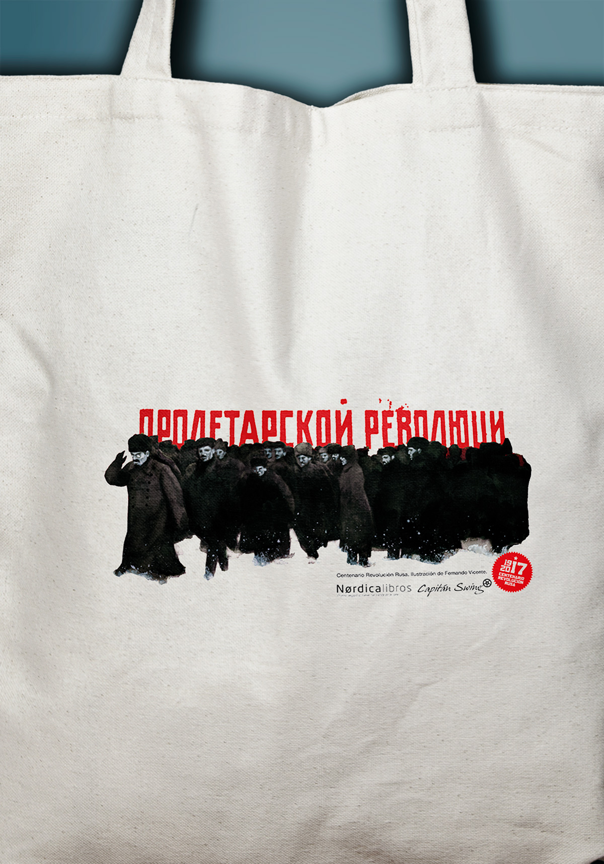 Bolsa centenario Revolución rusa. Soldados - Imagen 4