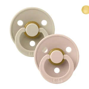 2 Chupetes BIBS Colour Round Blush/Vanilla BIBS
