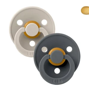 2 Chupetes BIBS Colour Simétrica Sand/Iron