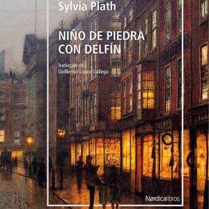 Niño de piedra con delfín