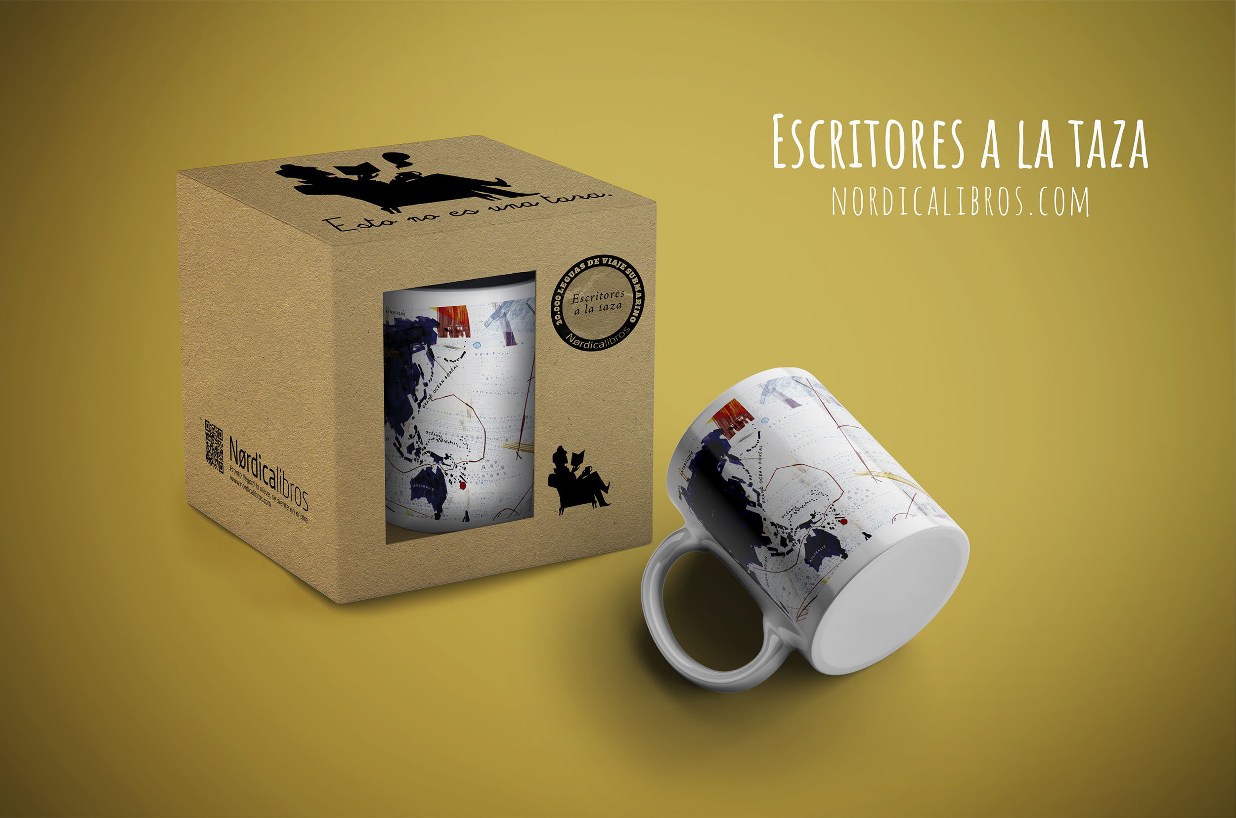 Taza Veinte mil leguas de viaje submarino (Mapa) - Imagen 3