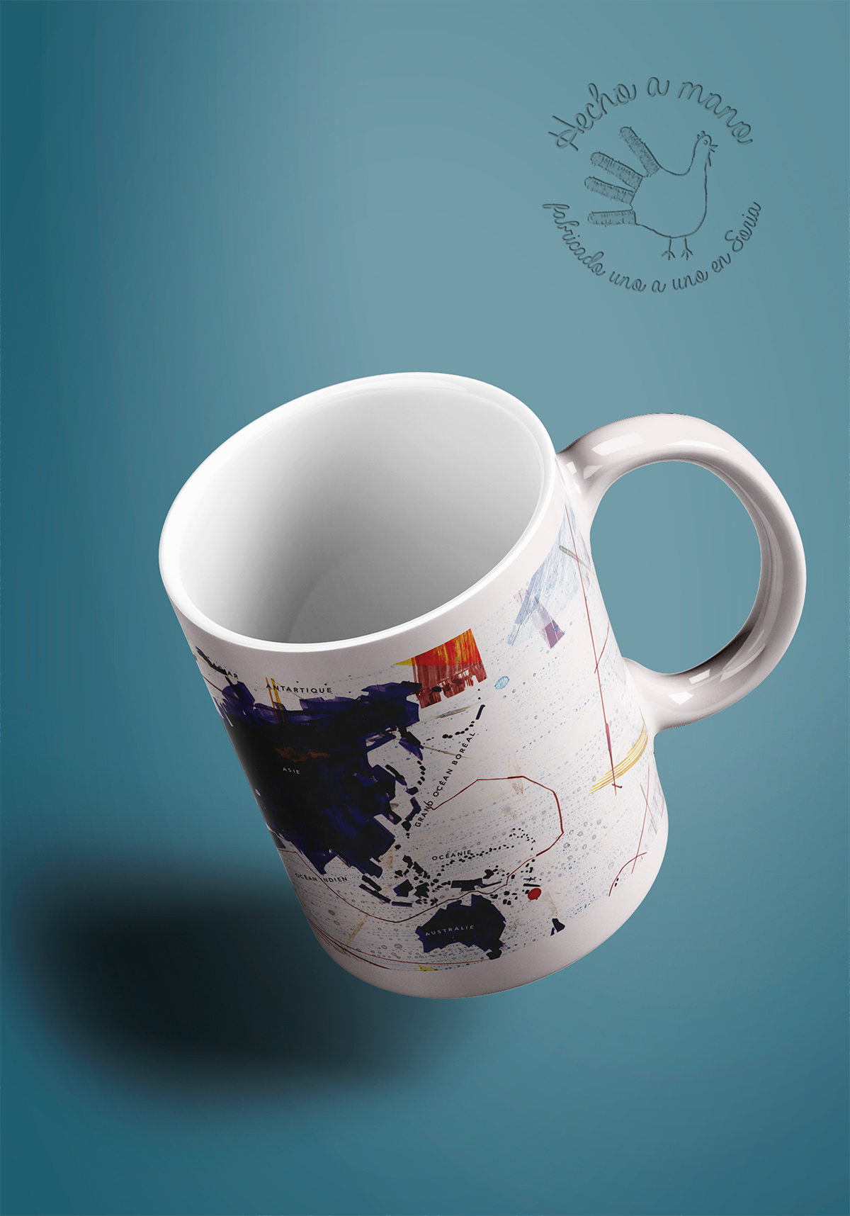 Taza Veinte mil leguas de viaje submarino (Mapa) - Imagen 5