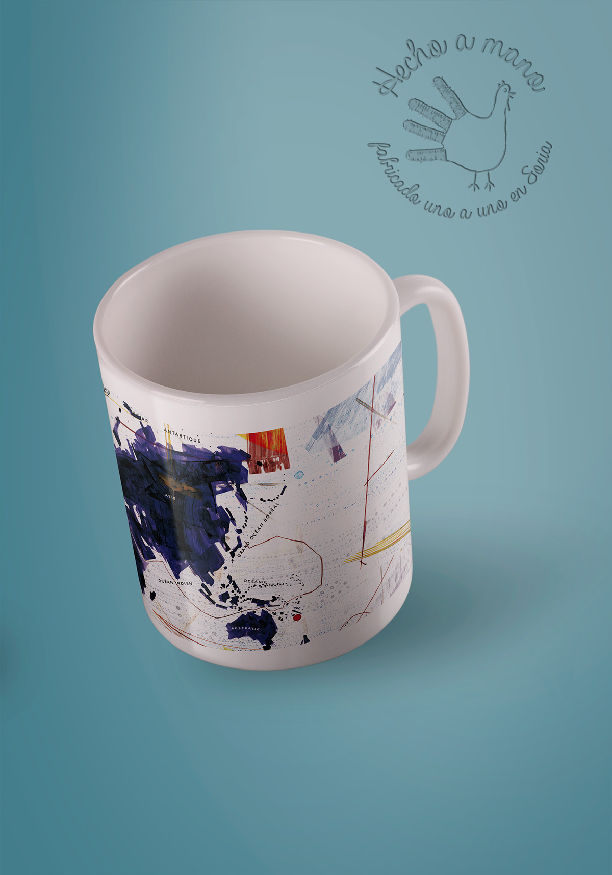 Taza Veinte mil leguas de viaje submarino (Mapa) - Imagen 6